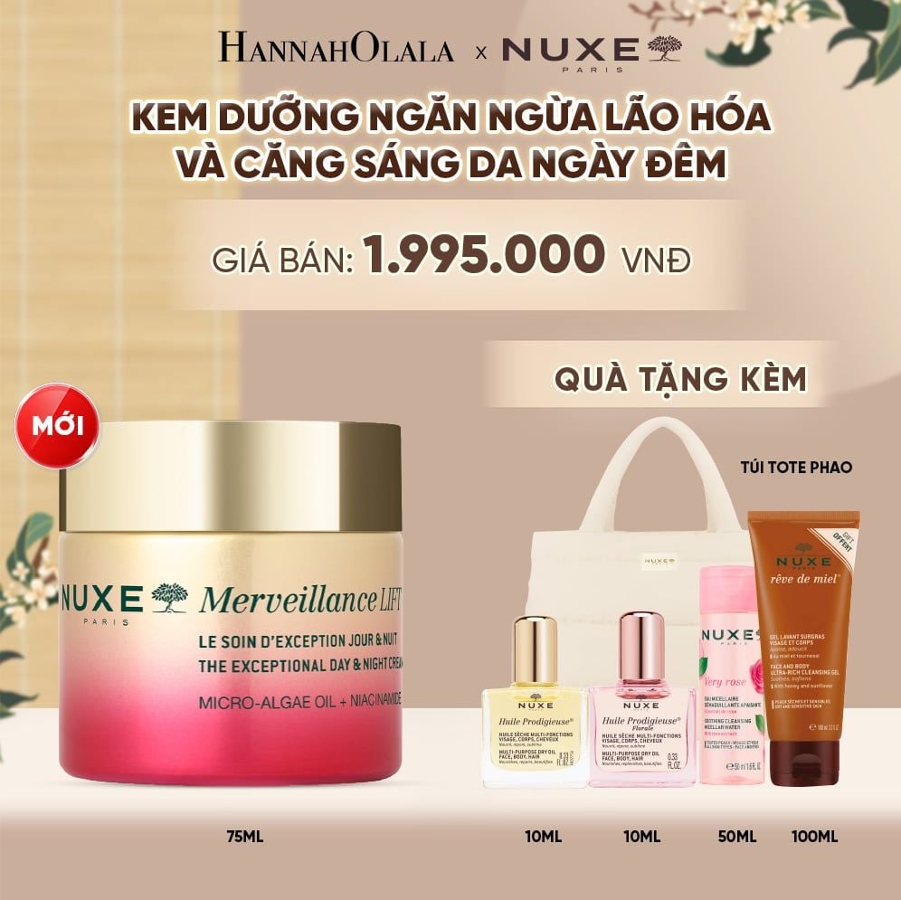 KEM DƯỠNG NGĂN NGỪA LÃO HÓA & CĂNG SÁNG DA NGÀY, ĐÊM NUXE MVL CREAM 75ML - A5053 