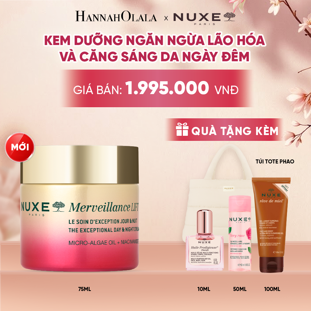  KEM DƯỠNG NGĂN NGỪA LÃO HÓA & CĂNG SÁNG DA NGÀY, ĐÊM NUXE MVL CREAM 75ML - A1990 