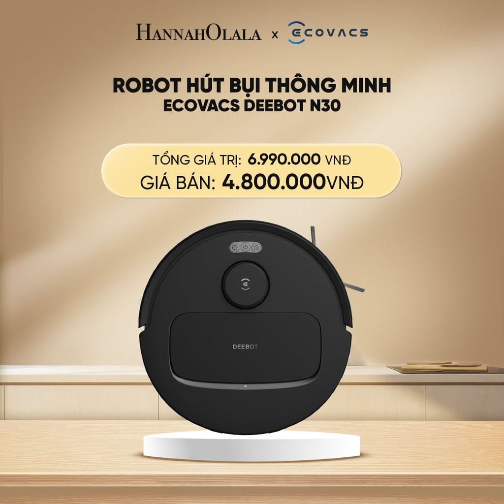  DEAL 1: ROBOT HÚT BỤI THÔNG MINH ECOVACS DEEBOT N30 