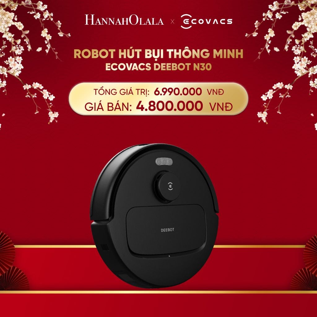  DEAL 1: ROBOT HÚT BỤI THÔNG MINH ECOVACS DEEBOT N30 
