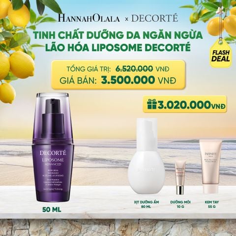  [FLASH DEAL 1]: TINH CHẤT DƯỠNG DA NGĂN NGỪA LÃO HÓA LIPOSOME DECORTÉ 50 ML 