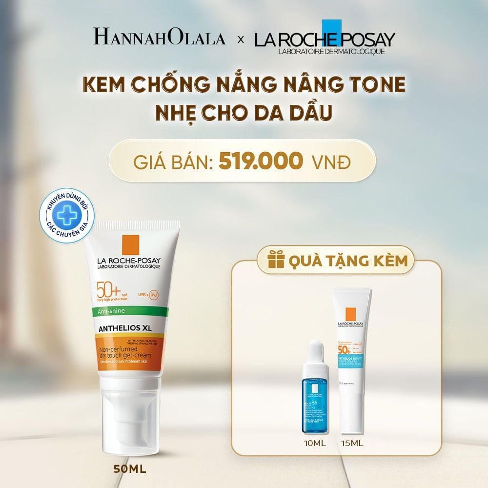  KEM CHỐNG NẮNG NÂNG TONE CHO DA DẦU LA ROCHE-POSAY ANTHELIOS XL SPF50+ PA++++ 50ML - D731 