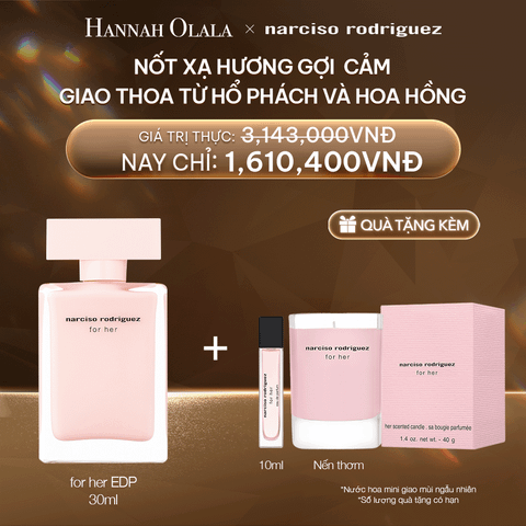  DEAL 1:  NƯỚC HOA NỮ NARCISO RODRIGUEZ FOR HER EAU DE PARFUM 30ML 
