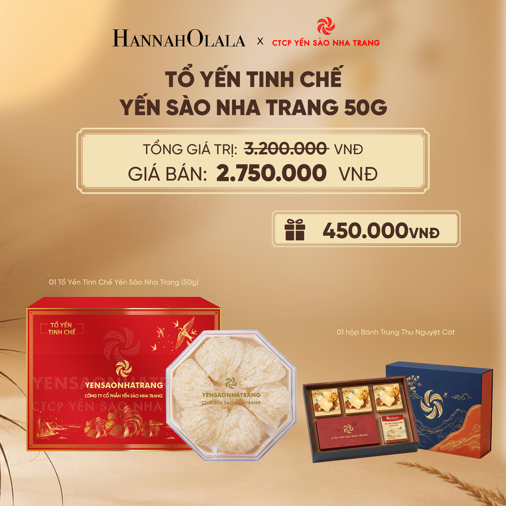  TỔ YẾN TINH CHẾ YẾN SÀO NHA TRANG 50G - DEAL 1 - E67 