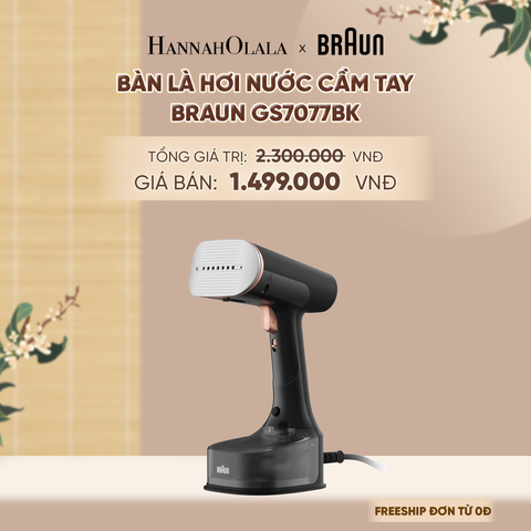  BÀN LÀ HƠI NƯỚC CẦM TAY BRAUN GS7077BK - DEAL 1 - A1523 