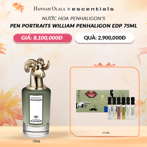  DEAL 1: NƯỚC HOA PENHALIGONS PEN PORTRAITS WILLIAM PENHALIGON EDP 75ML 