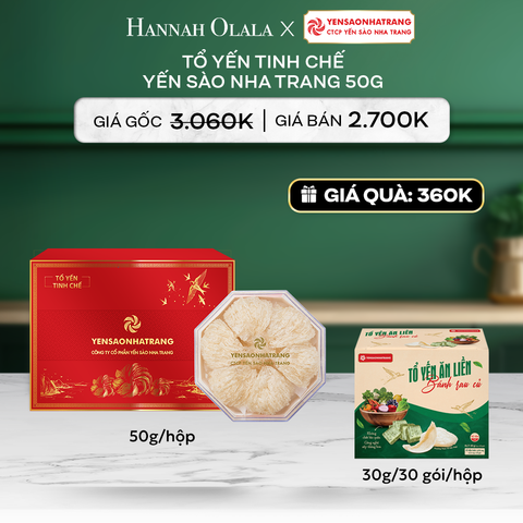  DEAL 1: TỔ YẾN TINH CHẾ YẾN SÀO NHA TRANG - 50G 