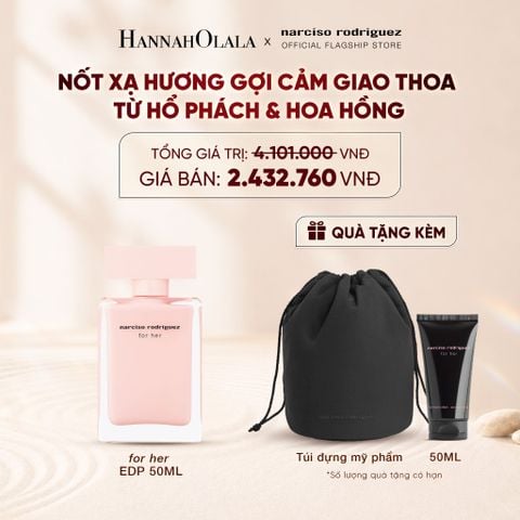  NƯỚC HOA NỮ NARCISO RODRIGUEZ FOR HER EAU DE PARFUM 50ML - DEAL 1 