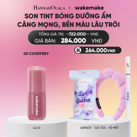  SON TINT BÓNG WAKEMAKE WATERFUL GLOW TINT DƯỠNG ẨM CĂNG MỌNG, BỀN MÀU LÂU TRÔI_ A237 