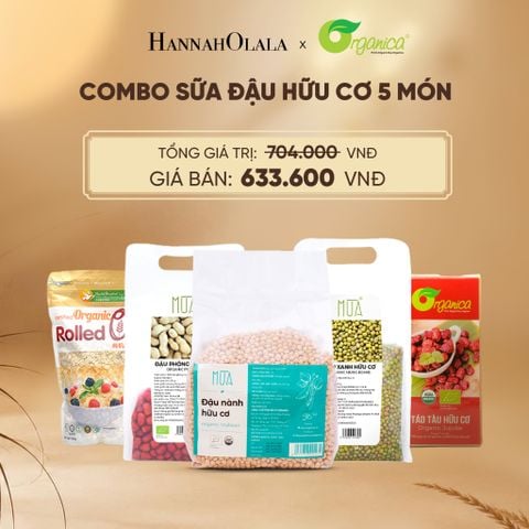  COMBO SỮA ĐẬU HỮU CƠ 5 MÓN - DEAL 1 - E74 