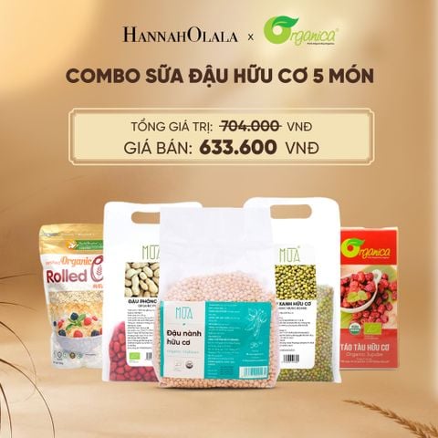  COMBO SỮA ĐẬU HỮU CƠ 5 MÓN - E251 