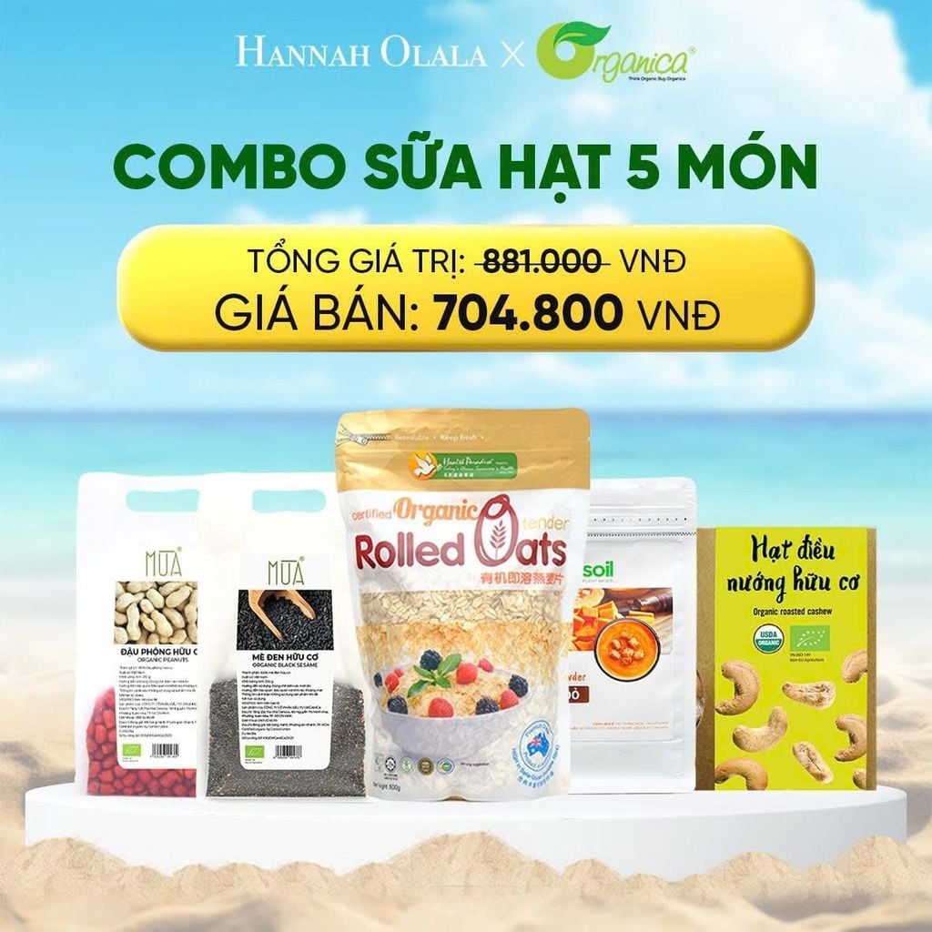  DEAL 1: COMBO SỮA HẠT 5 MÓN 