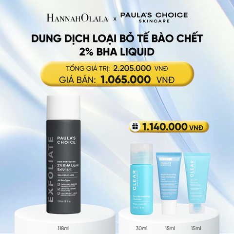  DUNG DỊCH TẨY TẾ BÀO CHẾT PAULA'S CHOICE 2% BHA 118 ML - DEAL 1 