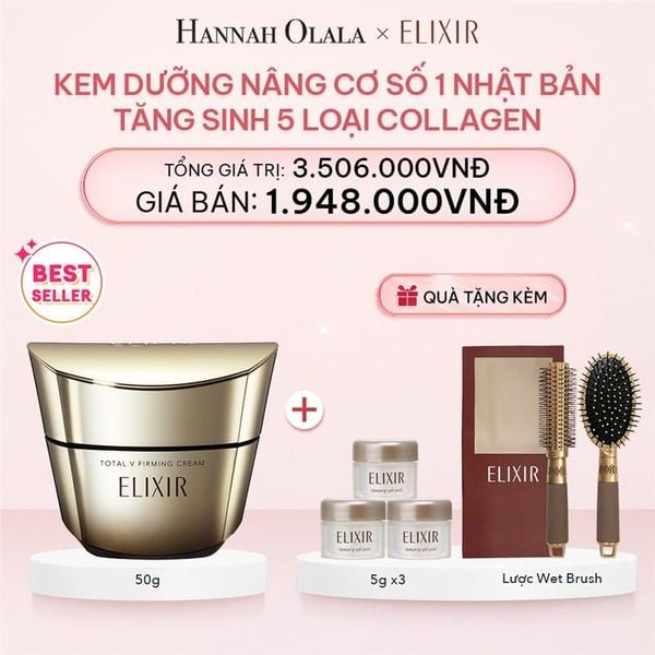  E116_DEAL 20: KEM DƯỠNG CẢI THIỆN CHẢY XỆ NGĂN NGỪA LÃO HÓA ELIXIR TOTAL V FIRMING CREAM 50G 