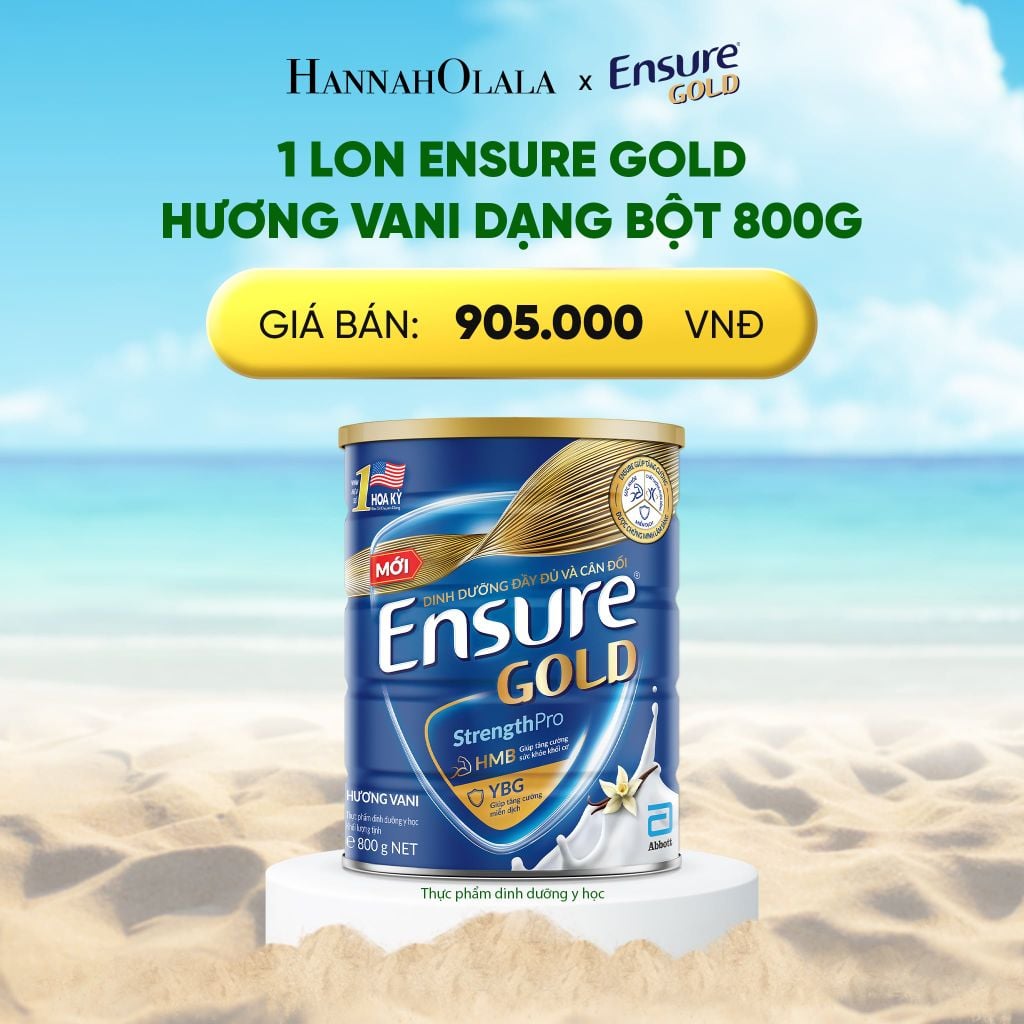  DEAL_1: 1 LON ENSURE GOLD HƯƠNG VANI DẠNG BỘT 800G 