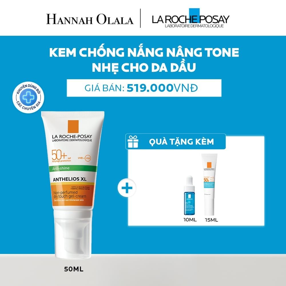  KEM CHỐNG NẮNG NÂNG TONE CHO DA DẦU LA ROCHE-POSAY ANTHELIOS XL SPF50+ PA++++ 50ML - A01 