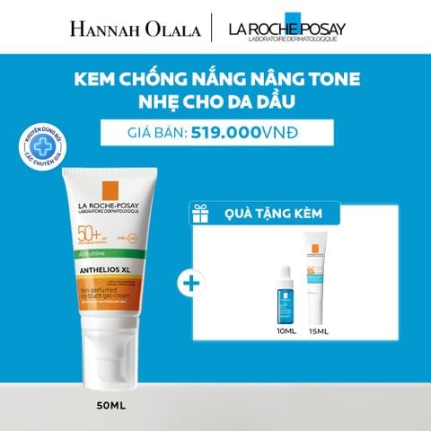  KEM CHỐNG NẮNG NÂNG TONE CHO DA DẦU LA ROCHE-POSAY ANTHELIOS XL SPF50+ PA++++ 50ML - A01 
