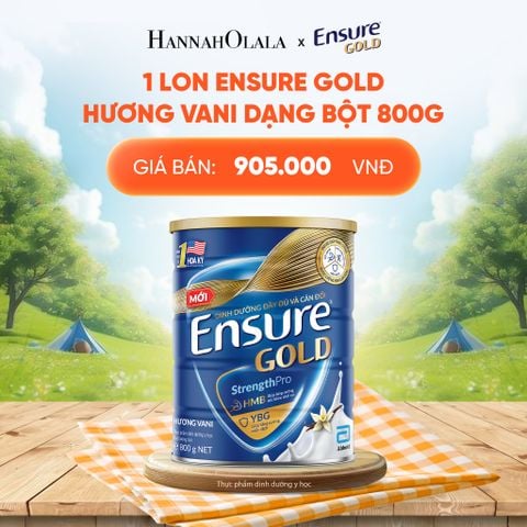  1 LON ENSURE GOLD HƯƠNG VANI DẠNG BỘT 800G DEAL 1: 