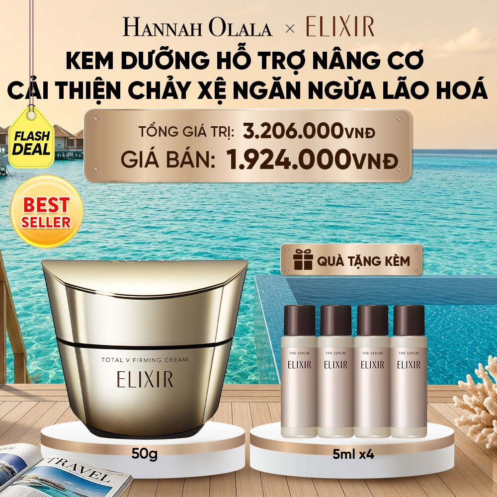  KEM DƯỠNG CẢI THIỆN CHẢY XỆ NGĂN NGỪA LÃO HÓA ELIXIR TOTAL V FIRMING CREAM 50G - DEAL 1_ D2125 