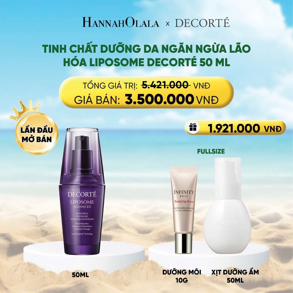  DEAL 1: [FLASH DEAL] TINH CHẤT DƯỠNG DA CHUYÊN SÂU NGĂN NGỪA LÃO HÓA LIPOSOME DECORTÉ 50 M 