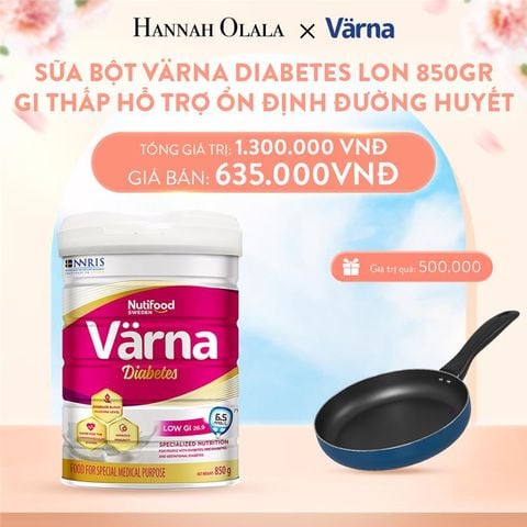  DEAL 3.1: SỮA BỘT VARNA DIABETES LON 850G - HỖ TRỢ ỔN ĐỊNH ĐƯỜNG HUYẾT 