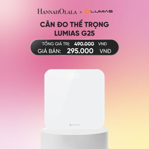  DEAL 2: CÂN ĐO THỂ TRỌNG LUMIAS G25 - APP KẾT NỐI MIHOME, TỐI ĐA 180KG_A1188 