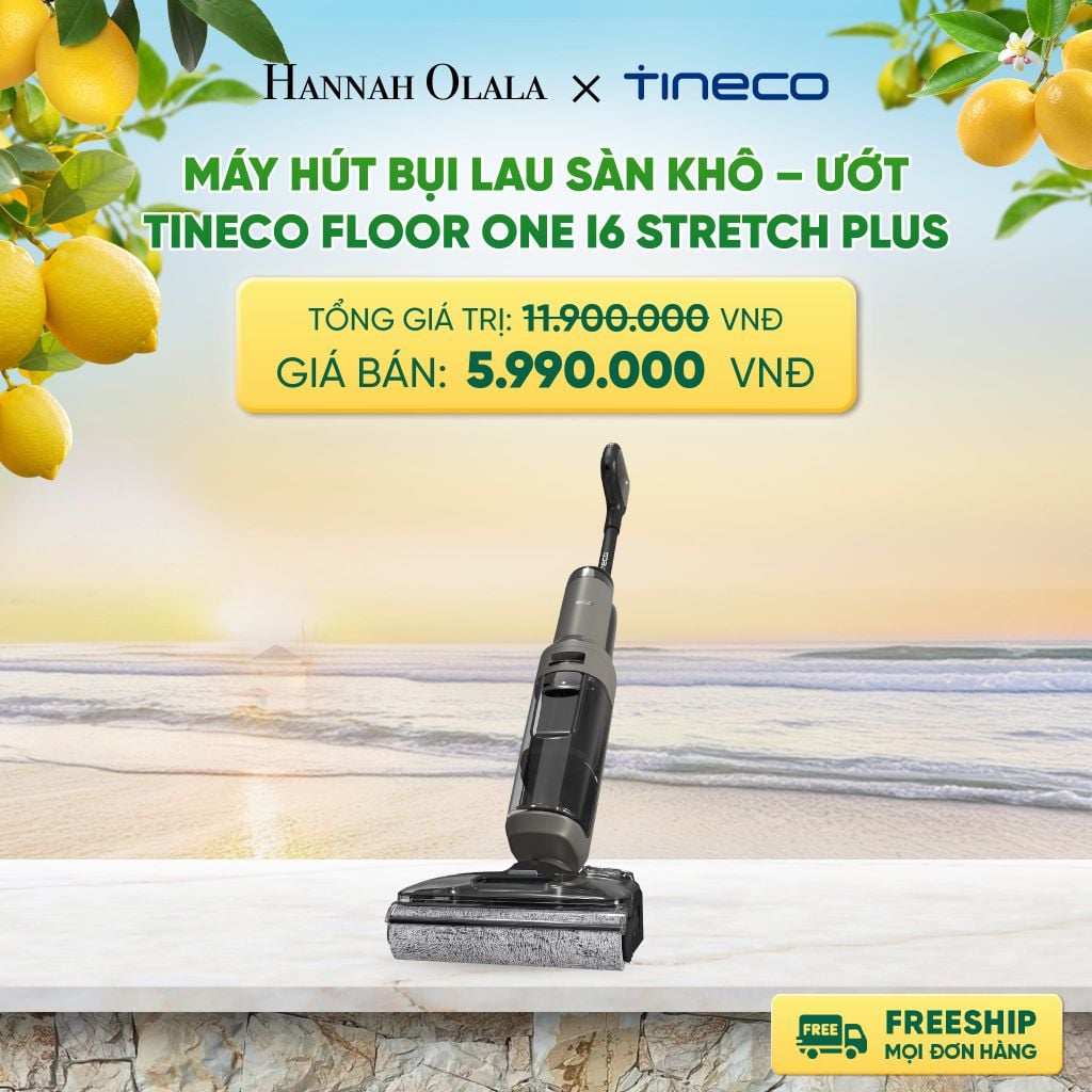  MÁY HÚT BỤI LAU SÀN KHÔ – ƯỚT TINECO FLOOR ONE I6 STRETCH PLUS DEAL 2: 
