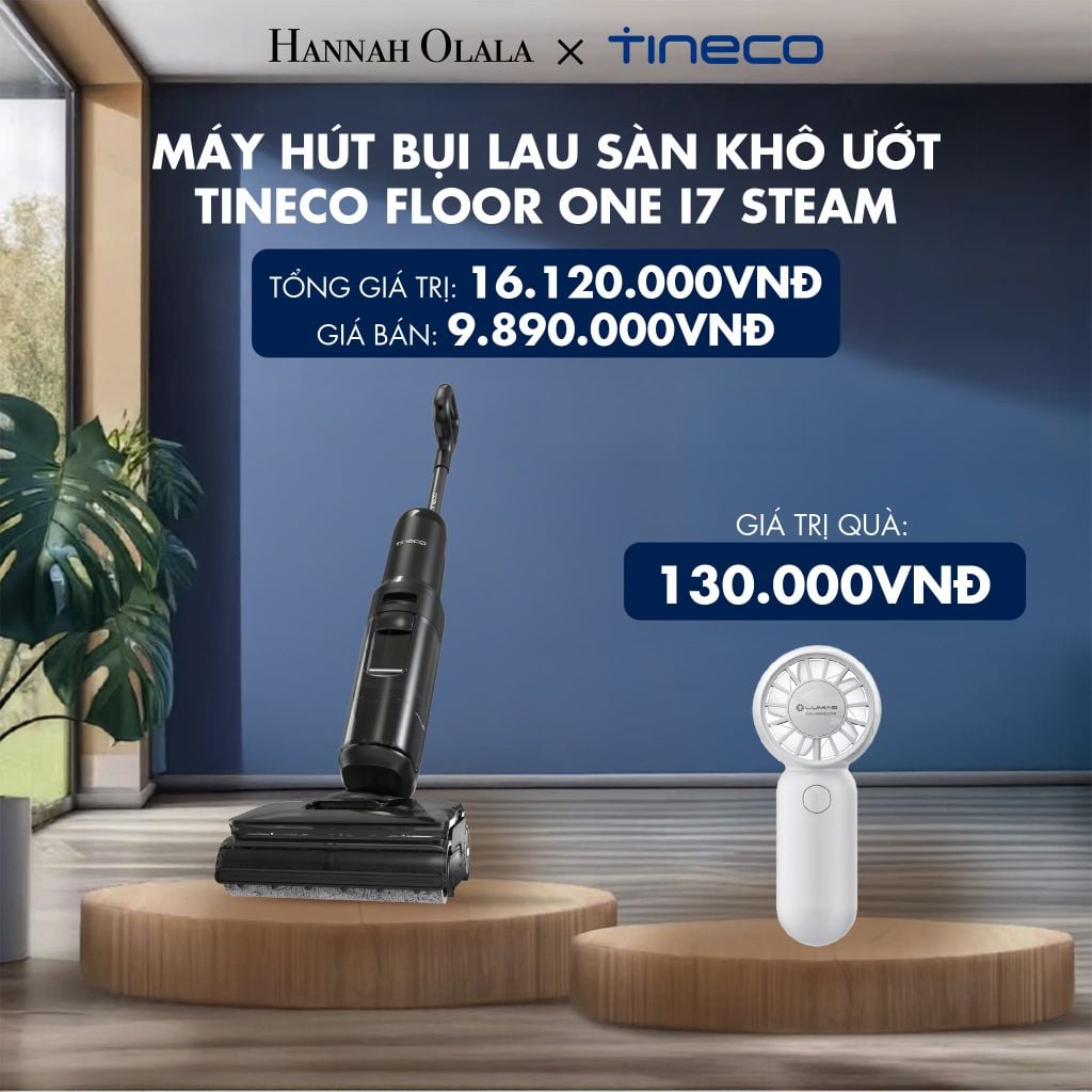  MÁY HÚT BỤI LAU SÀN KHÔ ƯỚT TINECO FLOOR ONE I7 STEAM - DEAL 2 