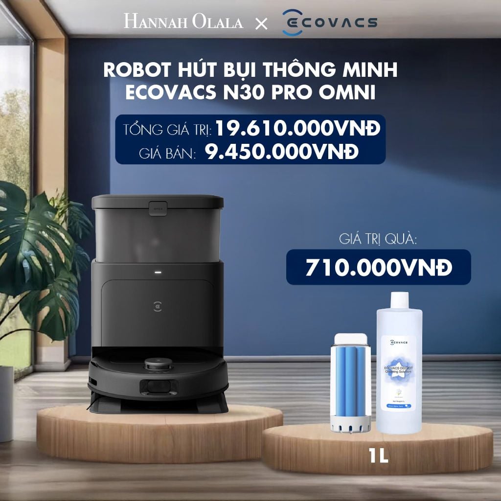  [FLASHSALE] ROBOT HÚT BỤI THÔNG MINH ECOVACS N30 PRO OMNI - DEAL 2 