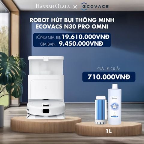  [FLASHSALE] ROBOT HÚT BỤI THÔNG MINH ECOVACS N30 PRO OMNI - DEAL 2 