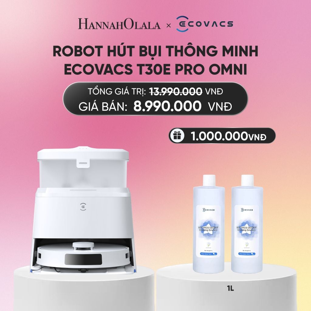  DEAL 2: ROBOT HÚT BỤI THÔNG MINH ECOVACS T30E PRO OMNI_A1695 