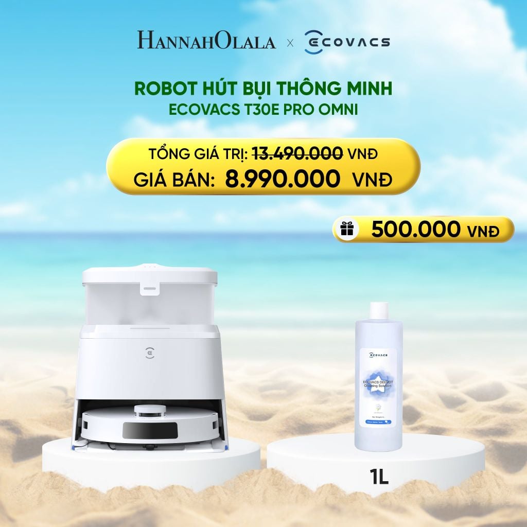  DEAL 2: ROBOT HÚT BỤI THÔNG MINH ECOVACS T30E PRO OMNI 