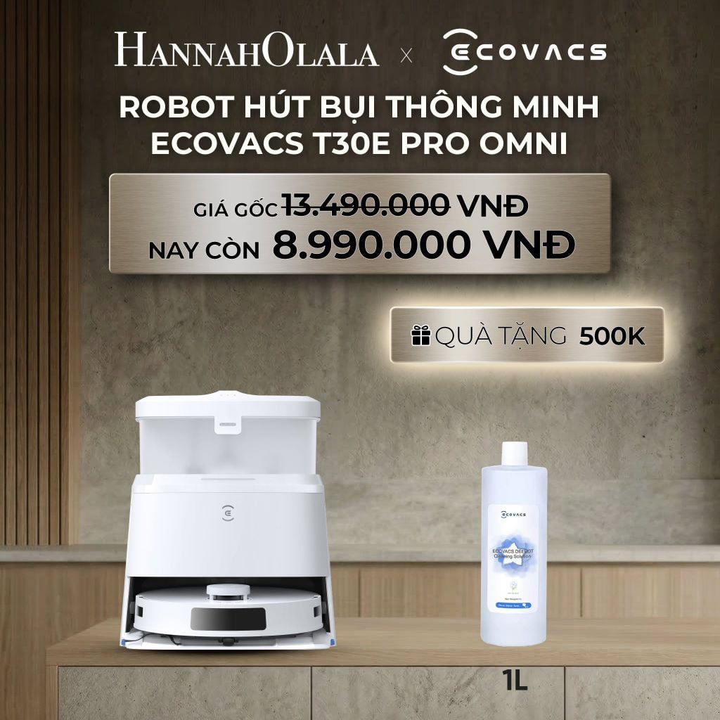  DEAL 2: ROBOT HÚT BỤI THÔNG MINH ECOVACS T30E PRO OMNI 
