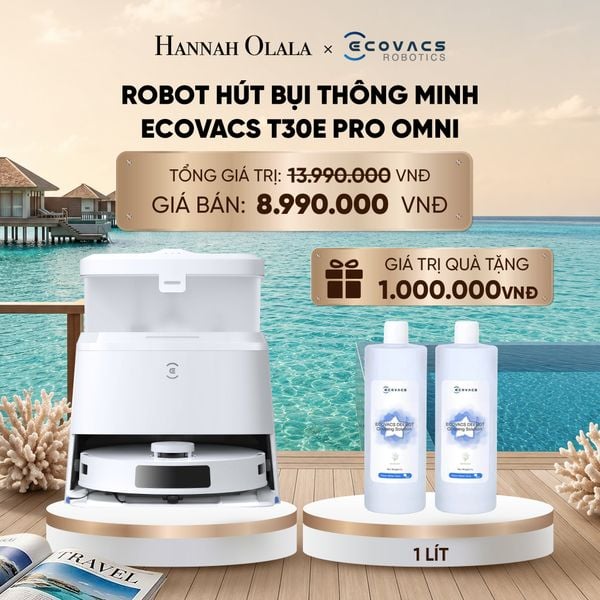 ROBOT HÚT BỤI THÔNG MINH ECOVACS T30E PRO OMNI - DEAL 2_ D1218 