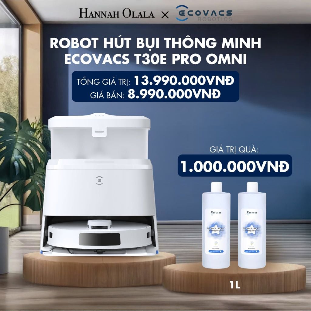  ROBOT HÚT BỤI THÔNG MINH ECOVACS T30E PRO OMNI - DEAL 2 