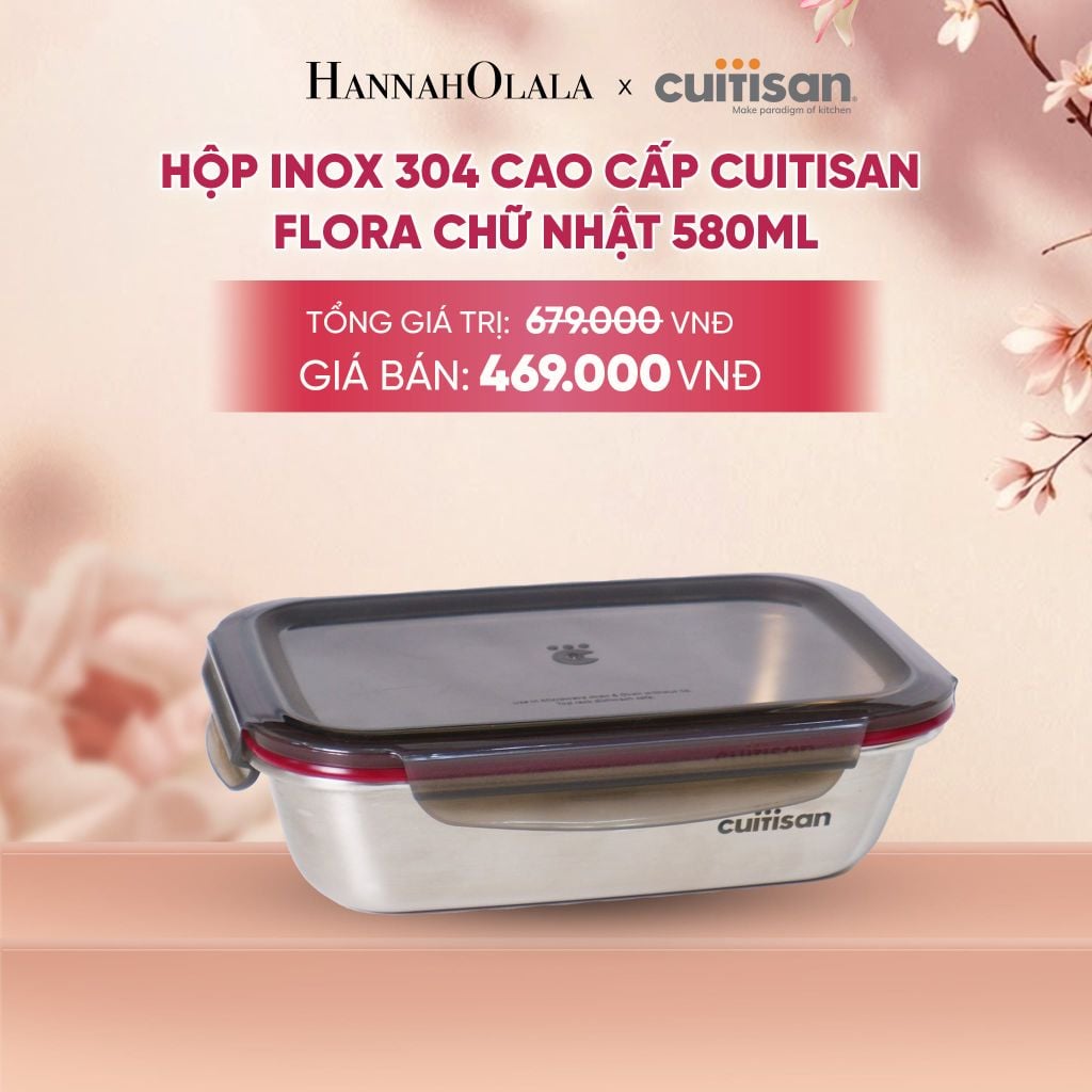  HỘP INOX 304 CAO CẤP CUITISAN FLORA - DEAL 2 - A1859 
