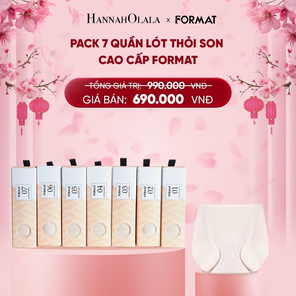  DEAL 2: PACK 7 QUẦN LÓT THỎI SON SIÊU MÁT MỊN FORMAT 