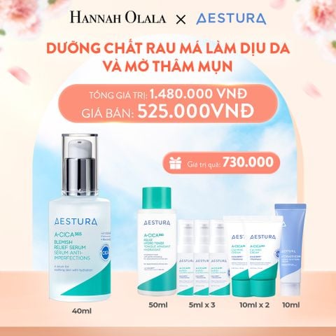  A2_DEAL 2: DƯỠNG CHẤT RAU MÁ LÀM DỊU DA & MỜ THÂM MỤN AESTURA A-CICA365 BLEMISH RELIEF SERUM 40ML 
