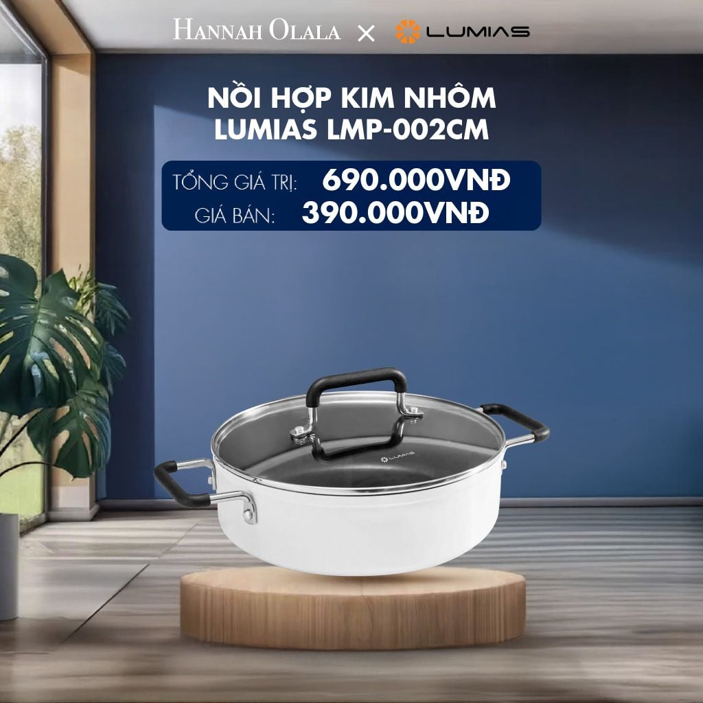  NỒI HỢP KIM NHÔM LUMIAS LMP-002CM - DEAL 20 