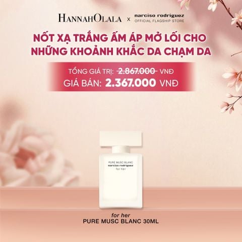  NƯỚC HOA NỮ NARCISO RODRIGUEZ FOR HER PURE MUSC BLANC EAU DE PARFUM INTENSE 30ML - DEAL 20 