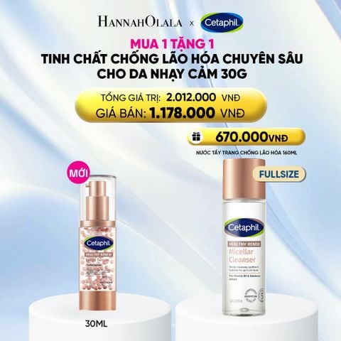  TINH CHẤT CHỐNG LÃO HÓA CHUYÊN SÂU CHO DA NHẠY CẢM CETAPHIL HEALTHY RENEW SERUM 30G - DEAL 20: 