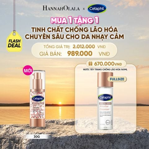  TINH CHẤT CHỐNG LÃO HÓA CHUYÊN SÂU CHO DA NHẠY CẢM CETAPHIL HEALTHY RENEW SERUM 30G DEAL 20: - B597 
