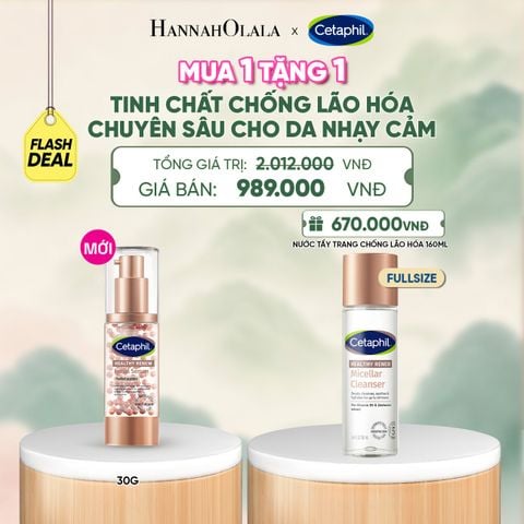  TINH CHẤT CHỐNG LÃO HÓA CHUYÊN SÂU CHO DA NHẠY CẢM CETAPHIL HEALTHY RENEW SERUM 30G DEAL 20: - A1300 