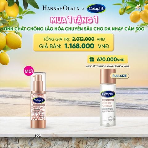 TINH CHẤT CHỐNG LÃO HÓA CHUYÊN SÂU CHO DA NHẠY CẢM CETAPHIL HEALTHY RENEW SERUM 30G DEAL 20: 
