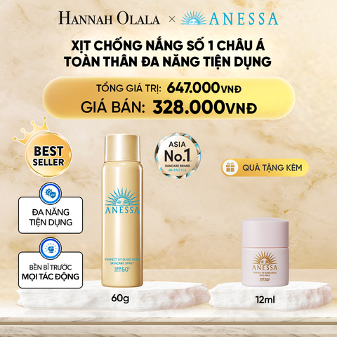  DEAL 20: XỊT CHỐNG NẮNG DƯỠNG DA ĐA NĂNG TIỆN DỤNG BẢO VỆ HOÀN HẢO ANESSA GOLD SPRAY SPF50+ PA++++ 60G 