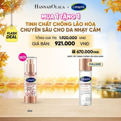  TINH CHẤT CHỐNG LÃO HÓA CHUYÊN SÂU CHO DA NHẠY CẢM CETAPHIL HEALTHY RENEW SERUM 30G DEAL 20: - E1766 