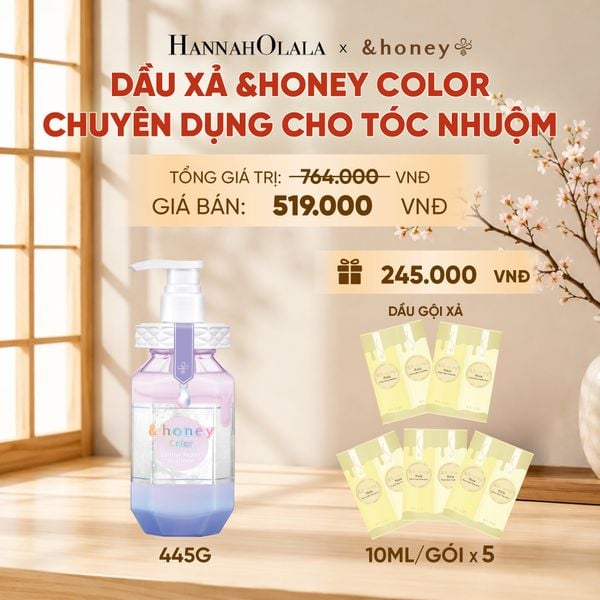  [NEW] DẦU XẢ &HONEY COLOR BẢO VỆ TÓC NHUỘM CHUYÊN DỤNG CHO TÓC NHUỘM - B104 