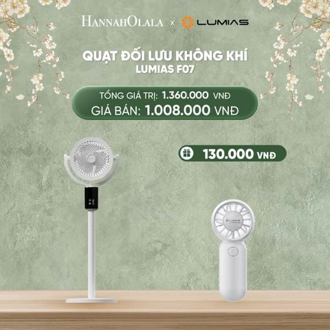  DEAL 20: QUẠT ĐỐI LƯU KHÔNG KHÍ LUMIAS F07 