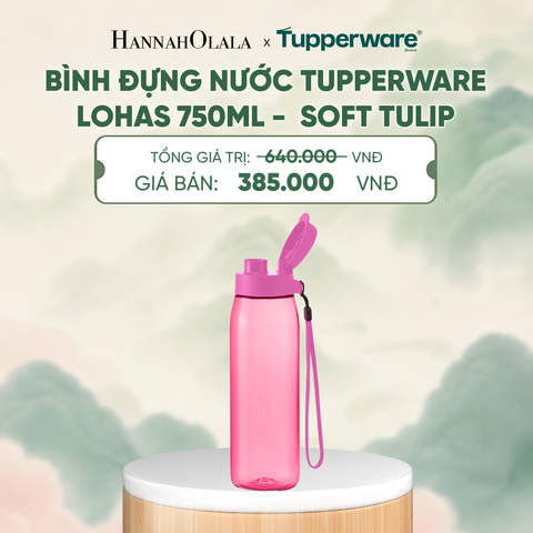  BÌNH ĐỰNG NƯỚC TUPPERWARE LOHAS 750ML - DEAL 20 - A2039 