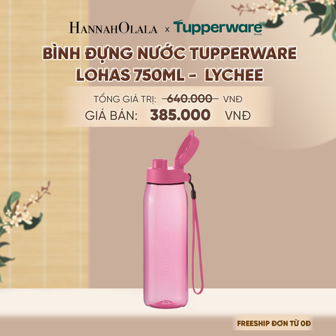  BÌNH ĐỰNG NƯỚC TUPPERWARE LOHAS 750ML - DEAL 20 - A1542 